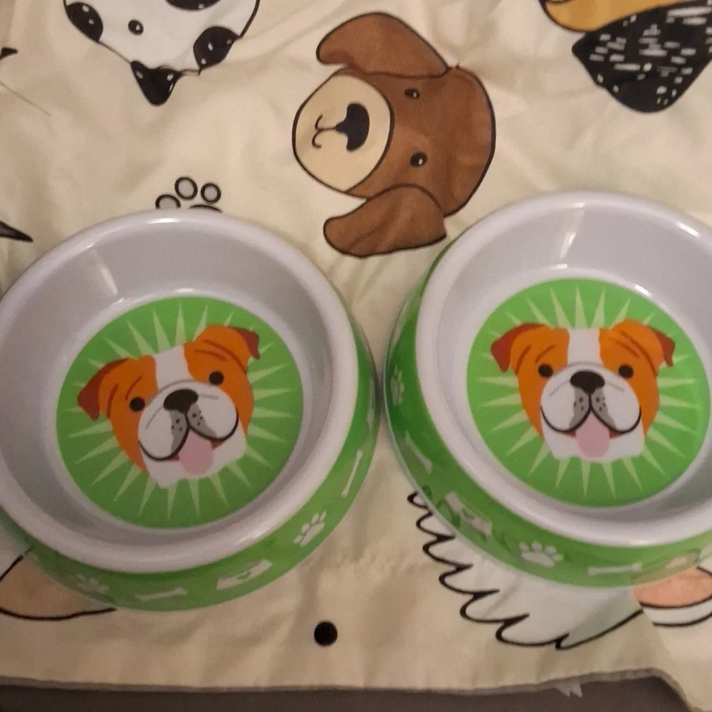 🐕Set of 2 🐕 puppy bowls